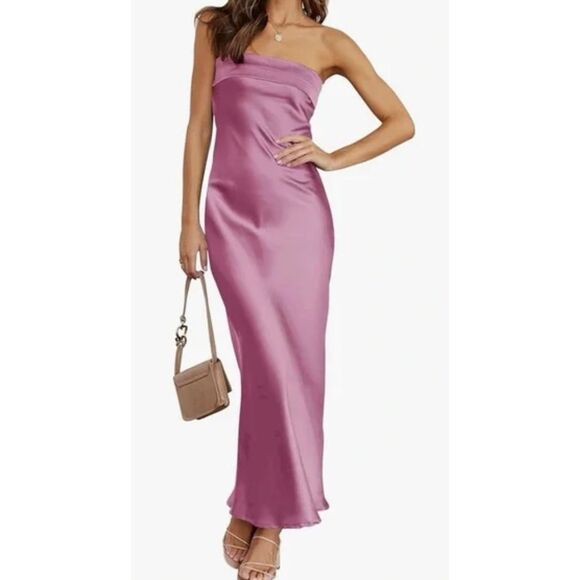 NWT Meroketty Confidence , strapless maxi dress - Picture 2 of 13